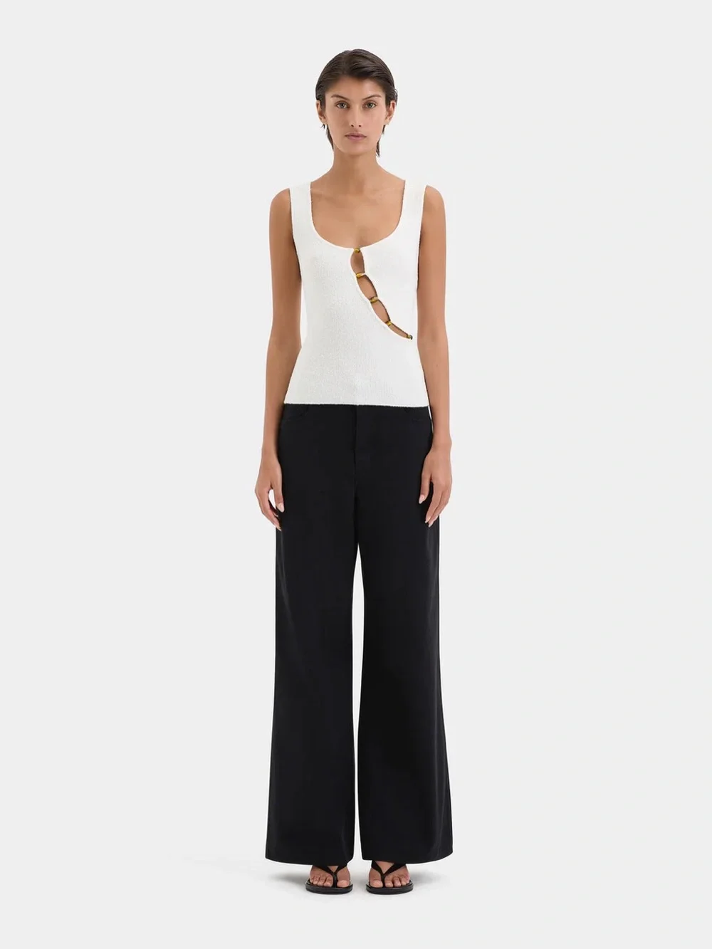 Sir the Label - CHIARA BEADED TANK - Picture 2 of 7
